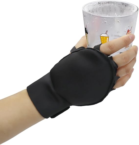 Weighted Gloves for Tremors Hand Weight for Fine Motor Skills Hand Weighted Utensils Adjustable Weights Glove for Parkinson’s Essential Tremors Patients 0.5lb Single