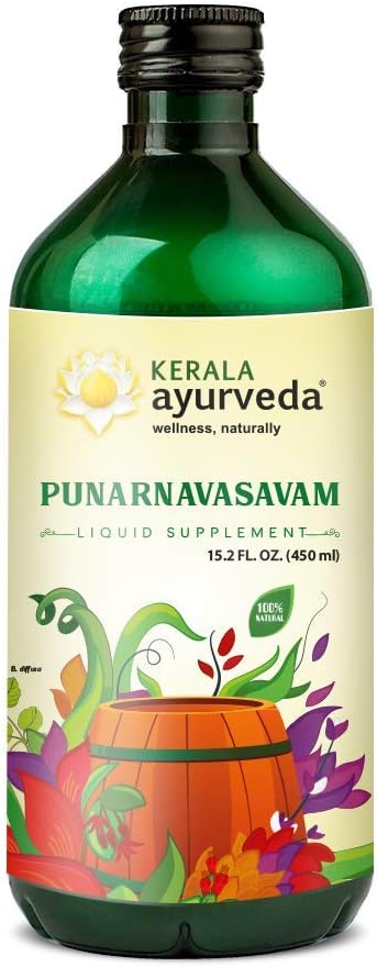 Kerala Ayurveda Punarnavasavam - Natural Kidney & Liver Support, 15.2 fl oz