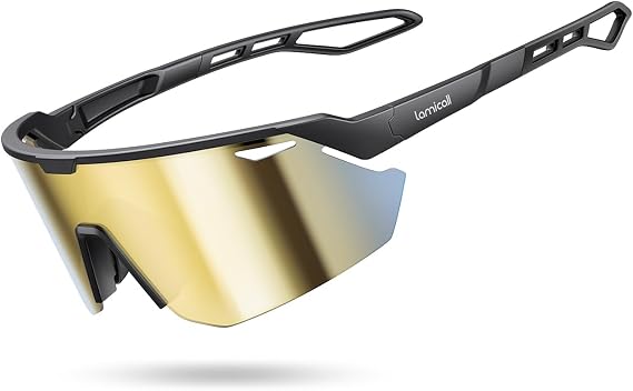Lamicall 24g Polarized Sports Sunglasses for Men Women - UV400 Protection Sun Glasses for Baseball Running Cycling Fishing