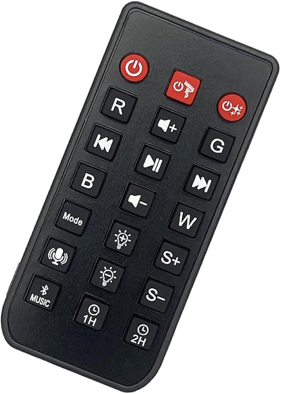Replacement Remote Control Compatible with Rossetta Star Projector RT009,LED Night Light Aurora Projector.(1Pack)