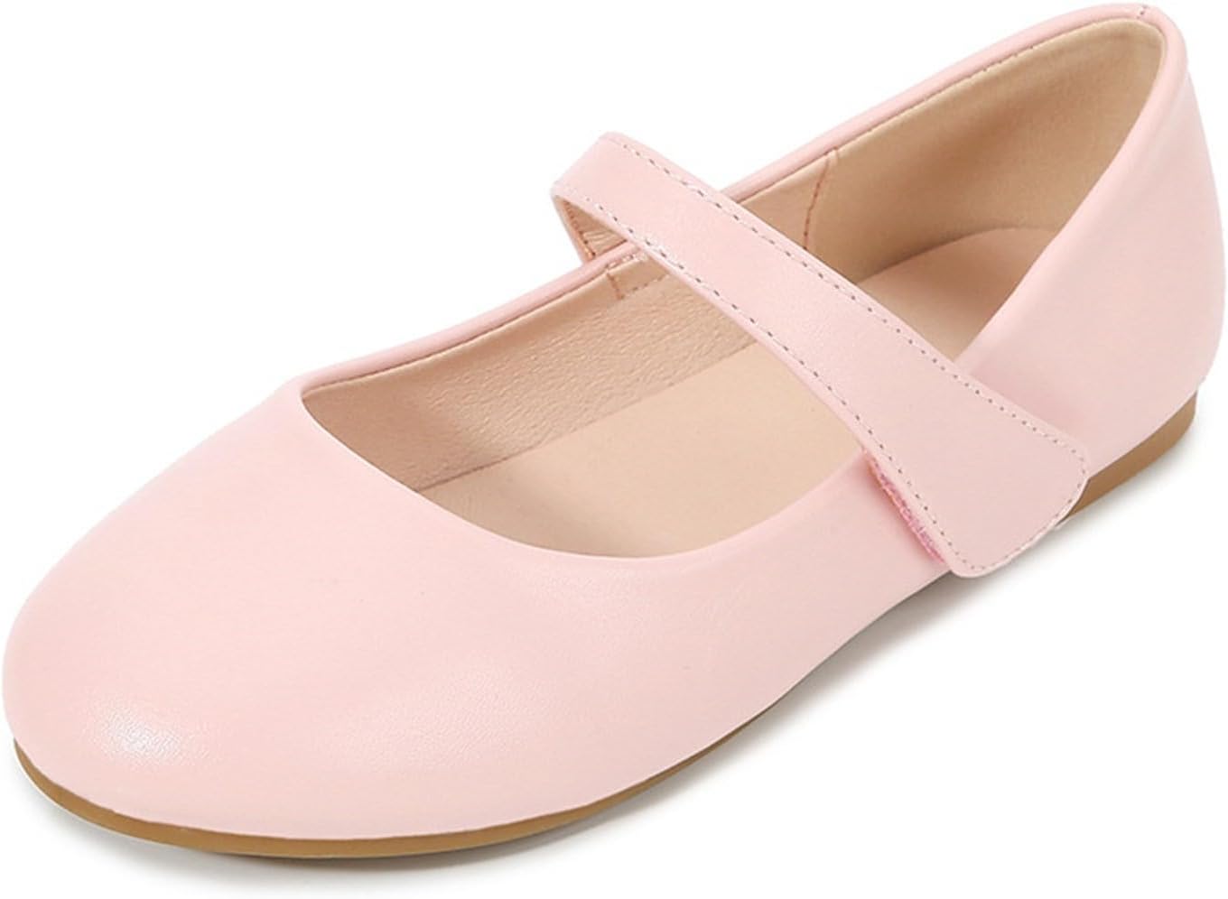 Girls Dress Leather Shoes Mary Jane Closed Toe Soft Chunky Dress High Heels Ankle Strap Wedding Party Chic Pump Shoes