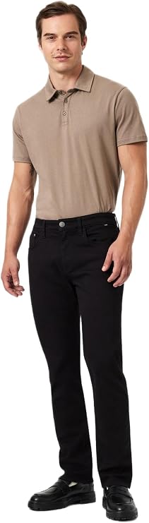 Mavi Men's Jake Regular Rise Skinny Leg, Black Feather Blue 34/30