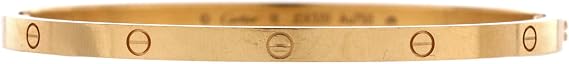 Pre-Loved Love Bracelet 18K Yellow Gold Small, Yellow Gold