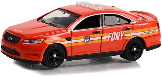 Greenlight 67040-C First Responders Series 1-2016 Police Interceptor Sedan - FDNY (The Official Fire Department City of New York) EMS Division 4 1:64 Scale Diecast