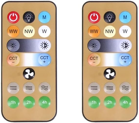 E27 Ceiling Fan Light Remote Control Replacement, Wireless Handheld Controller for Adjustable Fan and Lighting, Compatible with Home Bedroom and Living Room Fixtures, Du