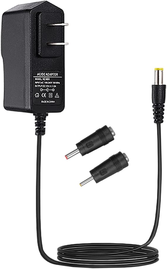Guitar Pedal 6V Power Supply Premium External Power Supply Replacement (Output DC 6V 1A) AC Adapter, for USB Hub and 2.5-Inch HDD Enclosure Multiple Devices