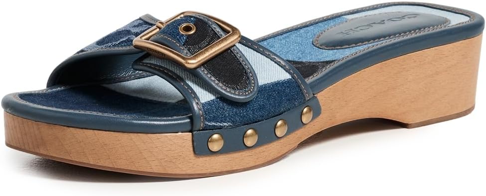 COACH Women's Margot Wooden Sandals