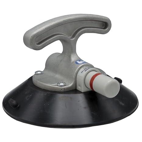 Suction Cup Lifter, 6 in Dia, T-Handle
