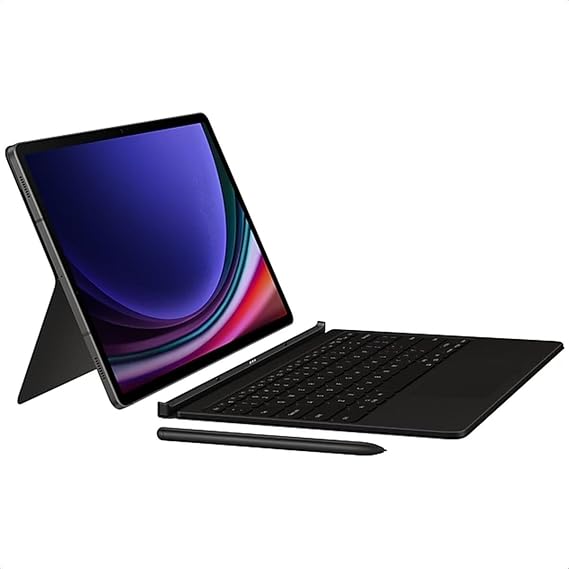 Samsung EF-DX825 Slim Case for Galaxy Tab S10+, Tab S9+, Tab S9 FE+ with QWERTZ Keyboard and AI Button, Slim Design, Black