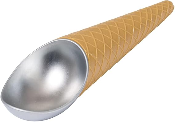 Dexam Ice Cream Cone 'Waffle' Scoop by Dexam, White