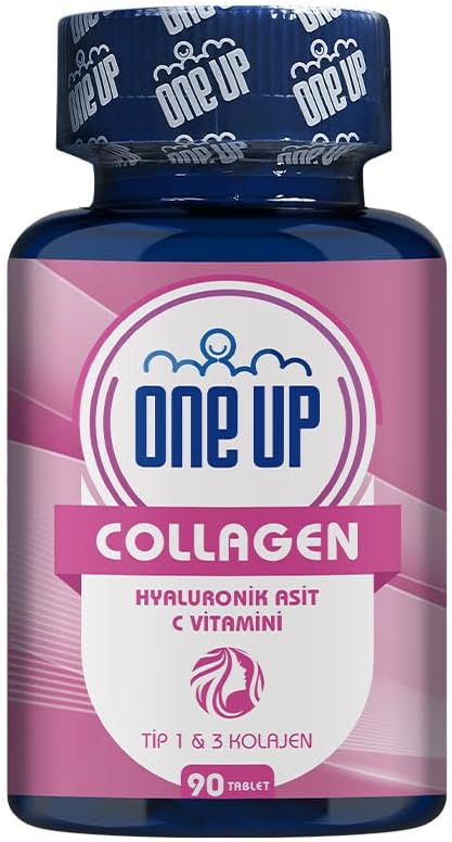 One Up Collagen Kolajen Hyaluronic Acid 90 Tablet