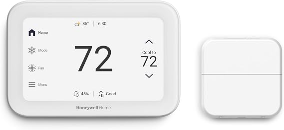 Honeywell Home X8S Premium Smart Programmable Wi-Fi Thermostat with Sensor, Video Doorbell Access, Humidity Control, 5" Customizable Touchscreen, Energy Star, Works with Alexa, Matter, Apple, Google