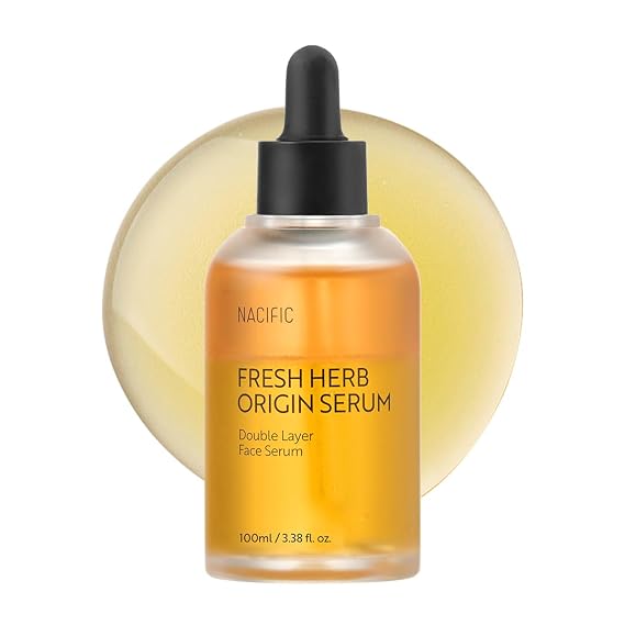 NACIFIC Fresh Herb Origin Facial Serum 3.38fl.oz 100ml Essence with Vitamin B, Vitamin C and botanical oil Essence Radiance Skin's moisture barrier Korean skincare for All skin types