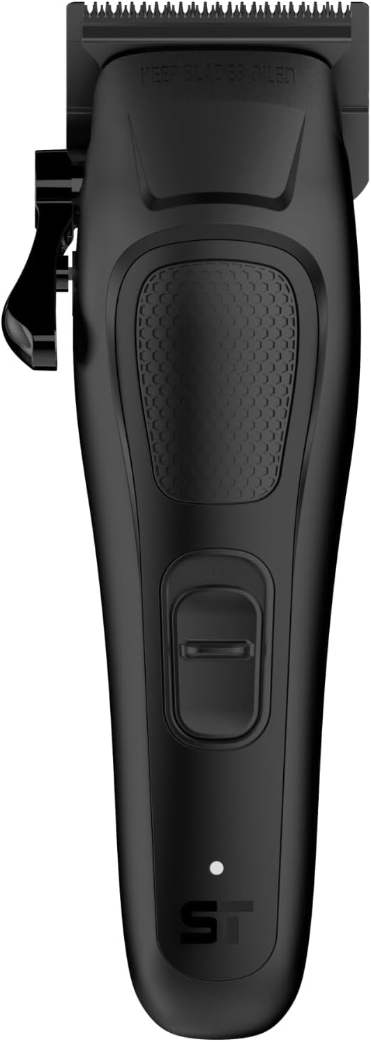 Supreme Trimmer Darkstar 82 Metal Body Clipper w. Magnetic Vector Motor | 180 Min Run Time, 9100 RPM Hair Clipper | Low Noise Professional Barber Clipper DLC Tade Blade | STC82 (Black)