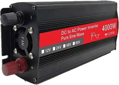 Car Inverter, DC 12V 24V to AC 110V 220V Power Converter, Pure Sine Wave Inverter 4000W Power Inverter for Home, Vehicle, Road Trips, Outdoor Camping24V-220V