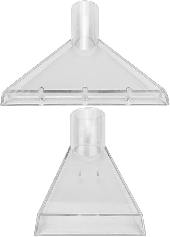 2Pcs Extractor Vacuum Attachment 2 Sizes Vacuum Cleaner Attachment Clear Extractor Car Detailing Nozzle Adapter Practical for the Upholstery & Carpet Cleaning & Auto Detailing