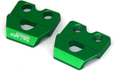 JFG RACING Dirt Bike Brake Line Clamp Aluminum Hose Snap for KX8085100112125250250F250X450F450X500, KLX140140L140G150L250250S250R300300R300SM450R And More Models, Green