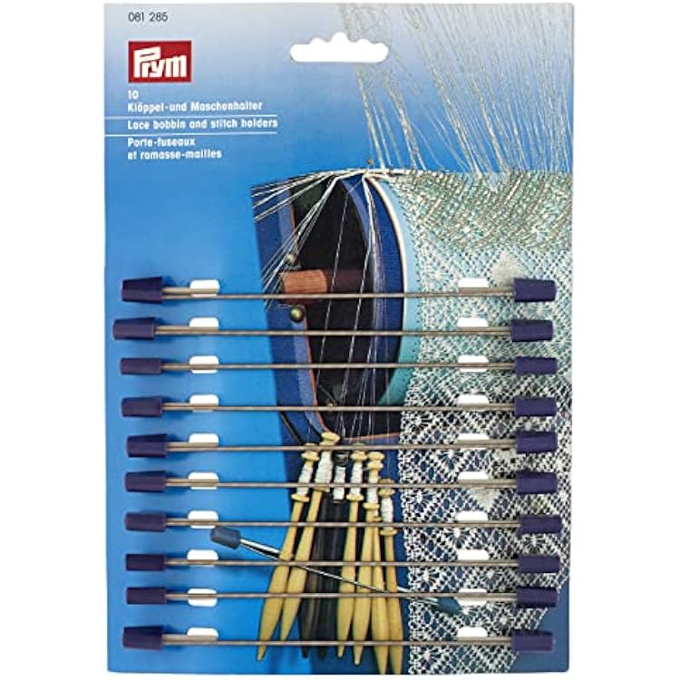 Prym - Purple 13 cm Lace Spool and Point Holders - 10 Pieces