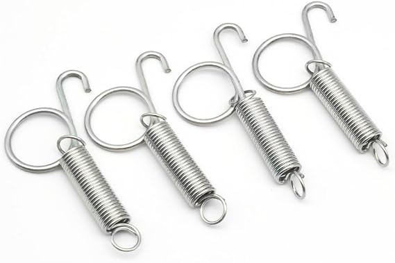 4 Pack Cage Door Spring Latch Hook, Large