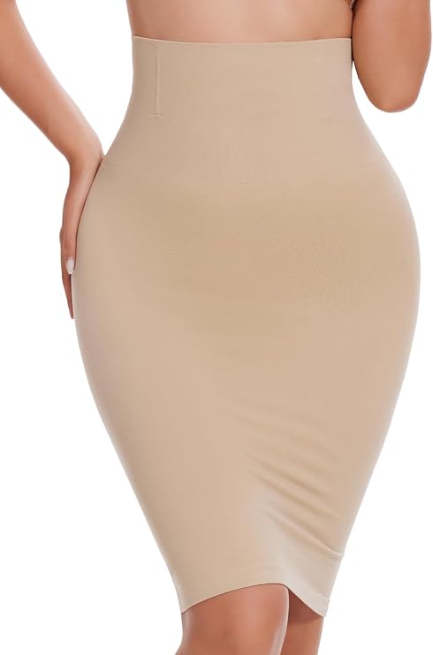JOYSHAPER Shapewear Slip for Under Dresses Half Slip Skirt Tummy Control