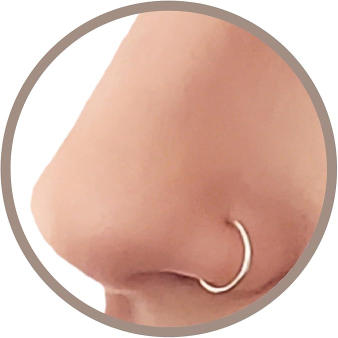 Sterling Silver Nose Ring Piercing