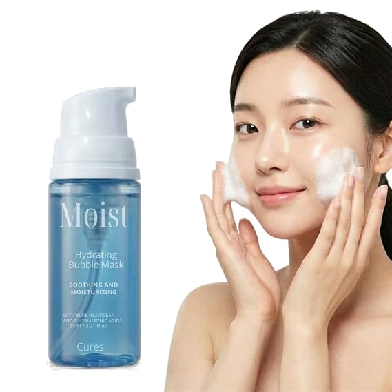Curest Wash-Free Micro Bubble Mask - Korean Skin Care Set for Radiant Glow