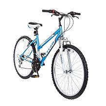 Titan Women's 18-Speed Pathfinder Front-Suspension Mountain Bike, Baby Blue, 17-Inch Frame, 26-Inch Alloy Wheels