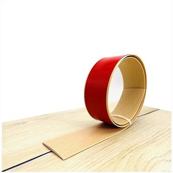 Self Adhesive Flat Floor Transition Strip, PVC Laminate Floor Strip Carpet Transition Strip Floor Threshold Divider Strips, Flooring Edge Trim (1, Maple Color, 5CM/6.56FT)