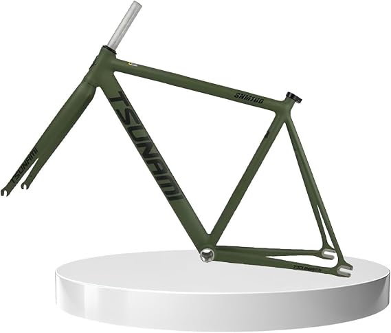 49/52/55/58cm 700C Fixed Gear Bike Frameset Aluminum Alloy Frameset with Fork C Brake Quick Release Racing Track Bike Frame