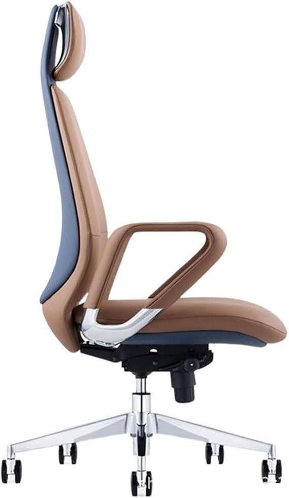 Luxury Executive Office Chair, Home Office Desk Chairs with Swivel, Comfortable High Back Computer Chair, for Home, Study, and Work(Brown)