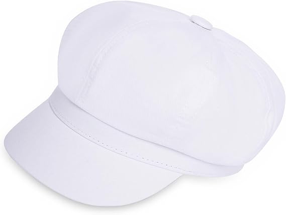 Newsboy Cape for Women - Classic 8-Panel Vintage Cabbie Baker Hat