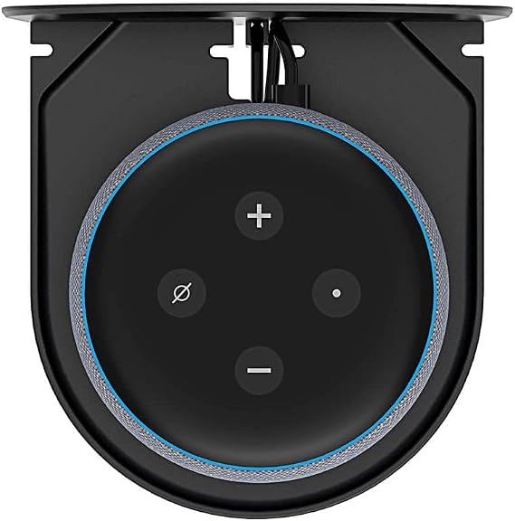 A335 Amazon Echo Dot 4 / Echo Dot 5用 ホルダー 壁取り付けスタンドホルダーアクセサリー ネジ不要 スピーカーアクセサリーラック Amazon Echo Dot 4 / Echo Dot 5 ブラック