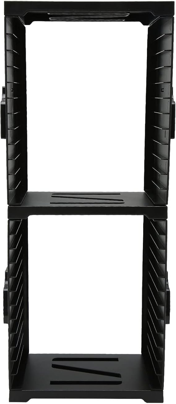 Game Storage Tower, Universal Video Game Storage Can Hold Up to 4 Controller, Stores 24 Game, Game Holder Game Disk Rack Controller Organizer for PS4, PS5, Xbox One, Xbox