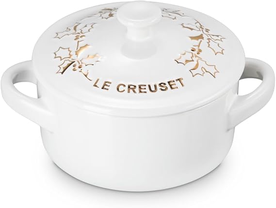 Le Creuset Stoneware Mini Round Cocotte, 8 oz., White