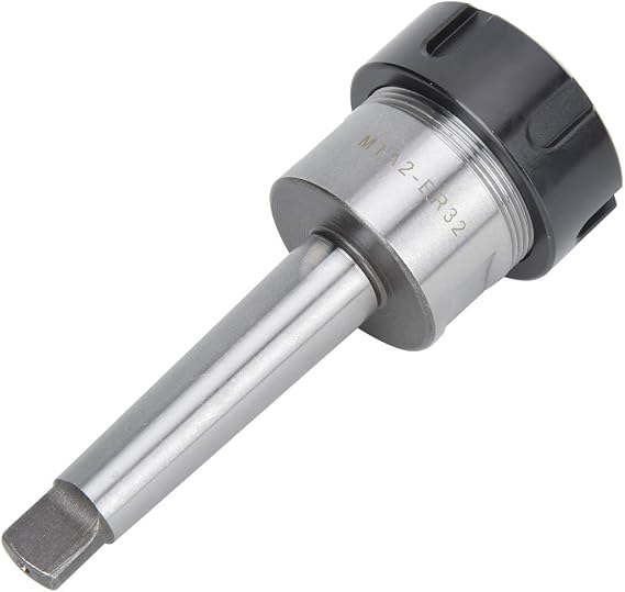 Oumefar CNC Milling Tool Holder Collet Chuck Holder Shank Chuck High Speed Shank Collet Chuck Steel MTA2-ER32 for CNC Lathe