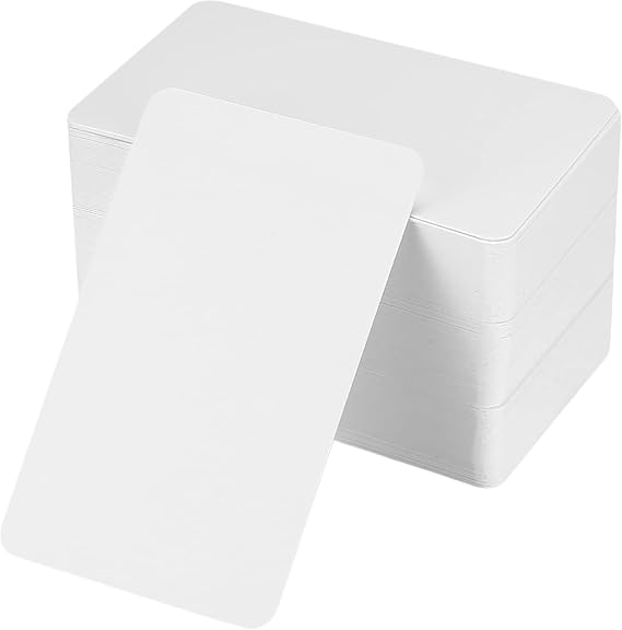 250PCS White Blank Cards,Blank Playing Cards,Blank Flash Cards