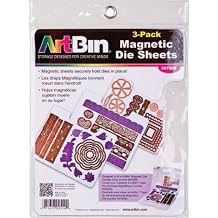 ArtBin 6979AB Magnetic Die Sheet Set 3-Pack, Die Organizers, Magnetic Organizer Sheets, [3] Sheets, White