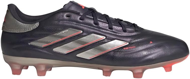 Adidas Unisex-Adult Copa Pure II Pro Firm Ground, Aurora Black/Platin Metallic/Turbo, 8
