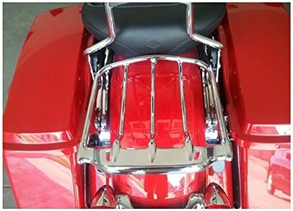 XKMT-Chrome Two-UP Air Wing Luggage Rack Mounting Compatible With H-D Touring '09-'16 Street Glide FLHX Road King FLHR Electra Glide FLHT Road Glide FLTR [B01G80OFVK]