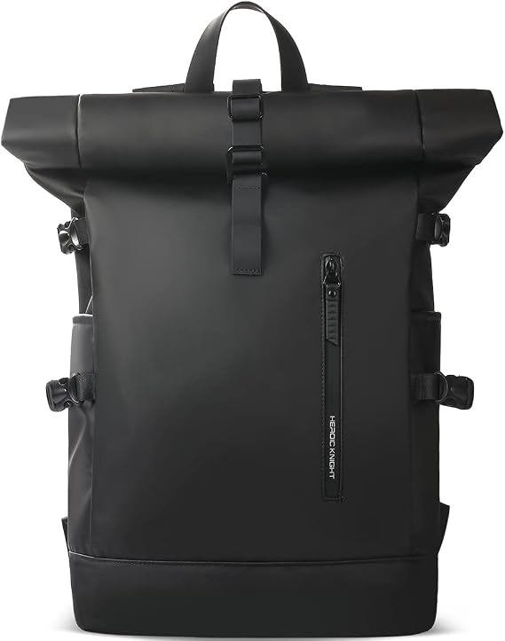 hk Roll Top Backpack Large 15.6 Inch Laptop Backpack with USB Port