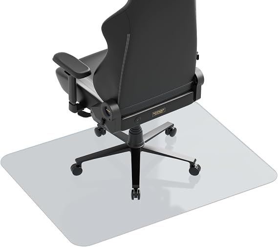 DXRacer Office Chair Mat for Floor Protector, Heavy Duty Computer Desk Rolling Gaming Chairs Mat (PVC, Clear)
