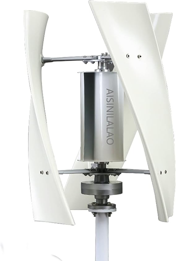 10000WVertical Axis Windmill Wind Turbine, 110V/220V 3Blades Permanent Maglev Generator with Mppt Charge Controller