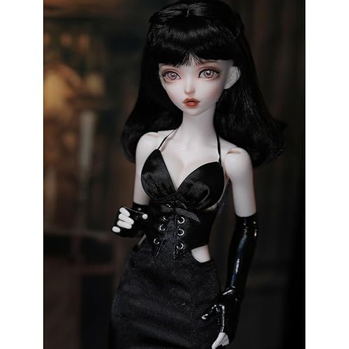 BJD Dolls Full Set 14 Dolls 16inch Ball Jointed Doll Handmade Supermodel Girl Doll with Unpainted Body Eyes Face Make Up Head Wig Clothes Shoes, Best Gift with Children