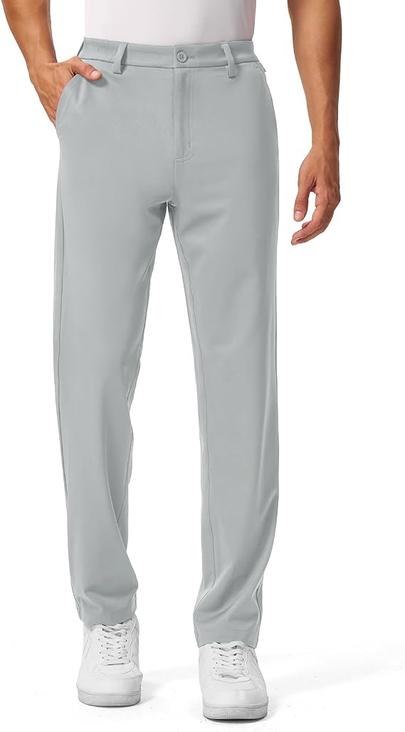 TBMPOY Mens Golf Dress Pants Stretch Casual Pant 30"/32"/34" Quick Dry Lightweight Work Business Trousers with 5 Pockets