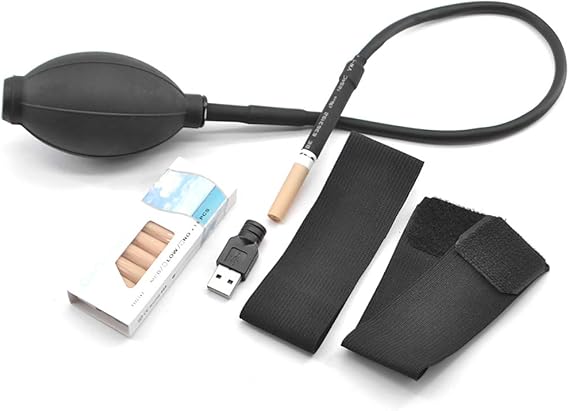 Enjoyer Smoke Machine - Magic Tricks Illusion Prop - Smoke System + 10 Cartridges, Wrist Strap, USB Charger - Adult, Unisex, Black, Indoor Use