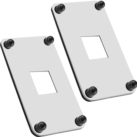 AM4 Backplate CPU Heatsink Bracket Backplane Socket Retention Mounting Backplane for Hook-Type Air-Cooled or Partially Water-Cooled Radiators for AMD AM4, 2 PCS