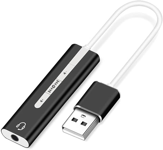 7.1 Usb Harici Stereo Ses Kartı 3.5mm Çevirici Dönüştürücü Ses Kartı 5072