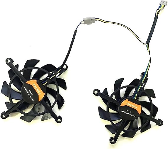 2PCS 85mm 4pin RTX 2060 2060SUPER Replace for COLORFUL GeForce GTX 1660Ti 1650 1660 SUPER Graphics Card Cooling Fan (Color : B)