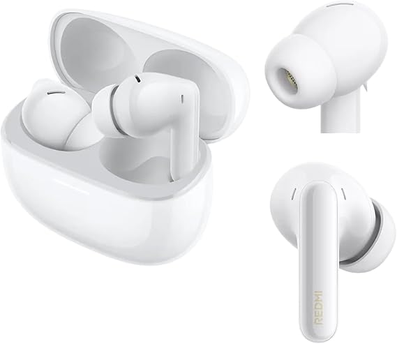 XIAOMI REDMI Buds 8 Pro Wireless Earbuds, 55dB Adaptive Noise Canceling Bluetooth 5.4, 33H Playtime, Hi-Res Audio, Coaxial Triple-Driver, IP54, USB-C Fast Charge, for iPhone Android, White