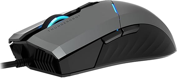 Thunderobot MG701 Wired Gaming Mouse, Ultimate Gaming-Grade Chip, 4200 DPI Optical Sensor, High Rolling Rate, Ergonomic Design with Anti-Slip Side Grips, Black